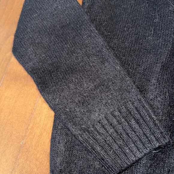 American Vintage unbranded Faire Isle Sweater black & gray size XS - Picture 9 of 12